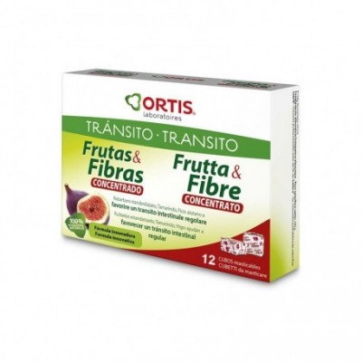 FRUTA Y FIBRA CONCENTRADO FORTE12 CUBOS ORTIS