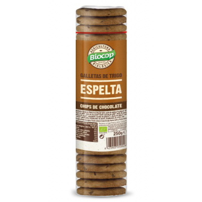 GALLETAS  ESPELTA CHOCOLATE 250GR BIOCOP