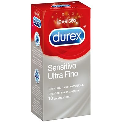 DUREX SENSITIVO ULTRA FINO PRESERVATIVOS 10 PRES