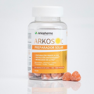 ARKOSOL PREPARADOR SOLAR 60 CARAMELOS DE GOMA