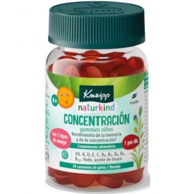 KNEIPP GUMMIES NIÑOS CONCENTRACION 30 CARAMELOS